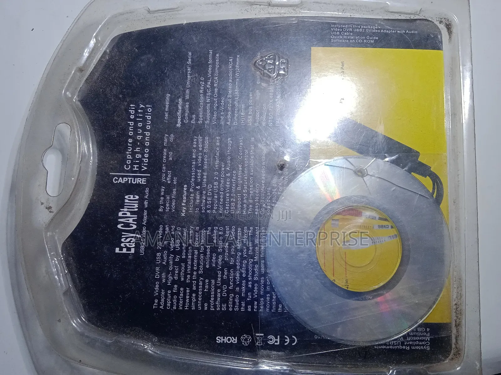 Easycap Usb 2.0 Video Capture Deviceused to Convert Analog Videoaudio