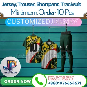 Customized Jersey Minimum Order 10 PCS