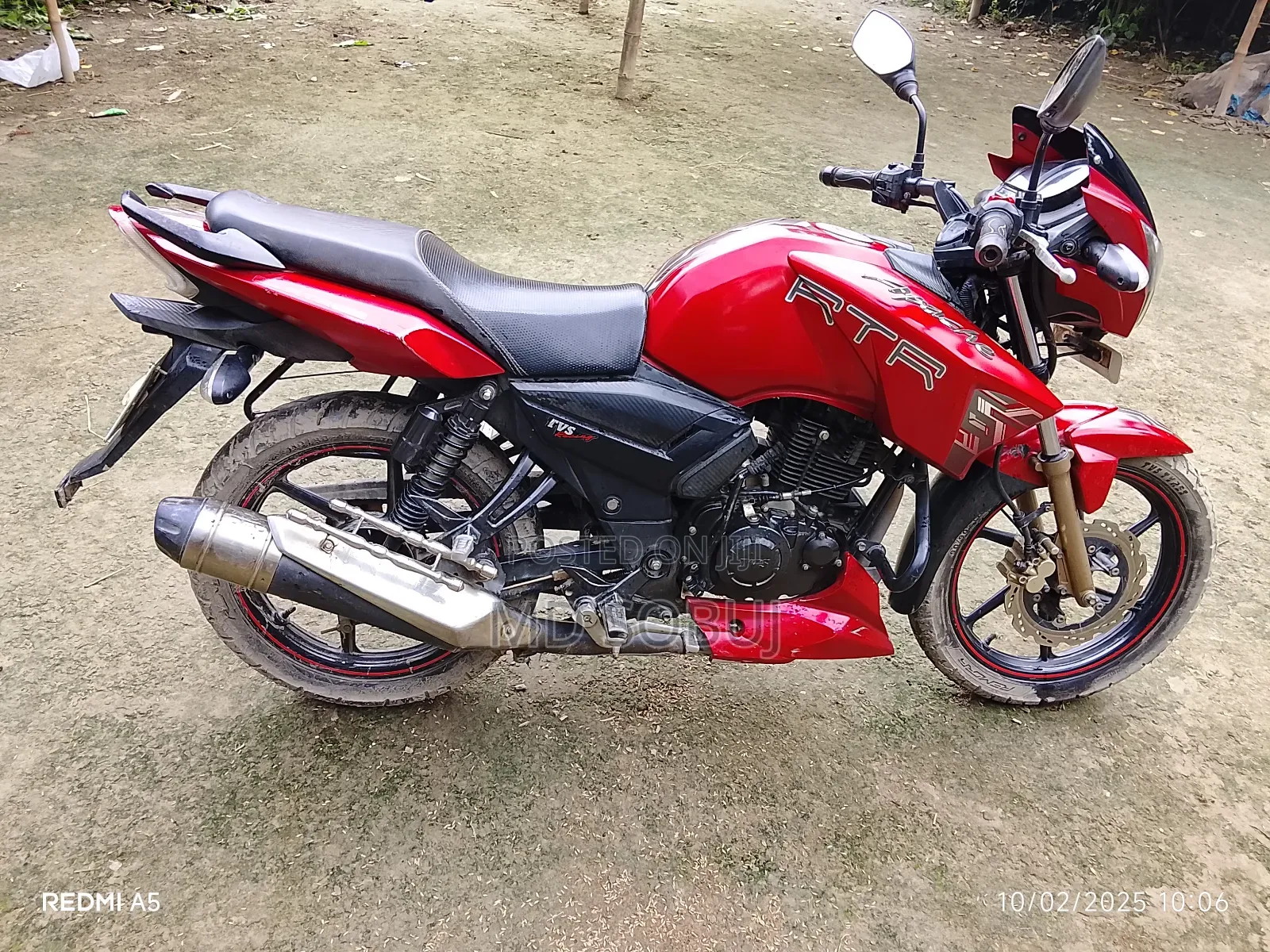 TVS Apache 180 RTR 2017 Red