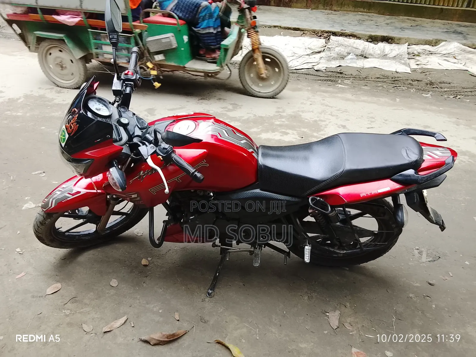 TVS Apache 180 RTR 2017 Red