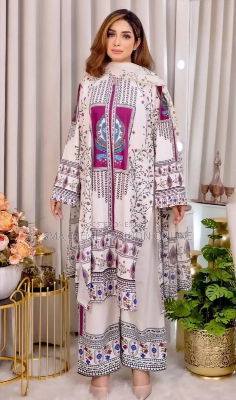 ডিজিটাল প্রিন্ট থ্রি পিস