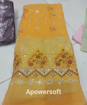 Photo - Jorjet With Embroidery and Sequence Work 4 Pics