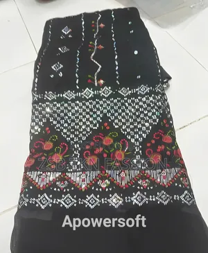 Jorjet With Embroidery and Sequence Work 4 Pics