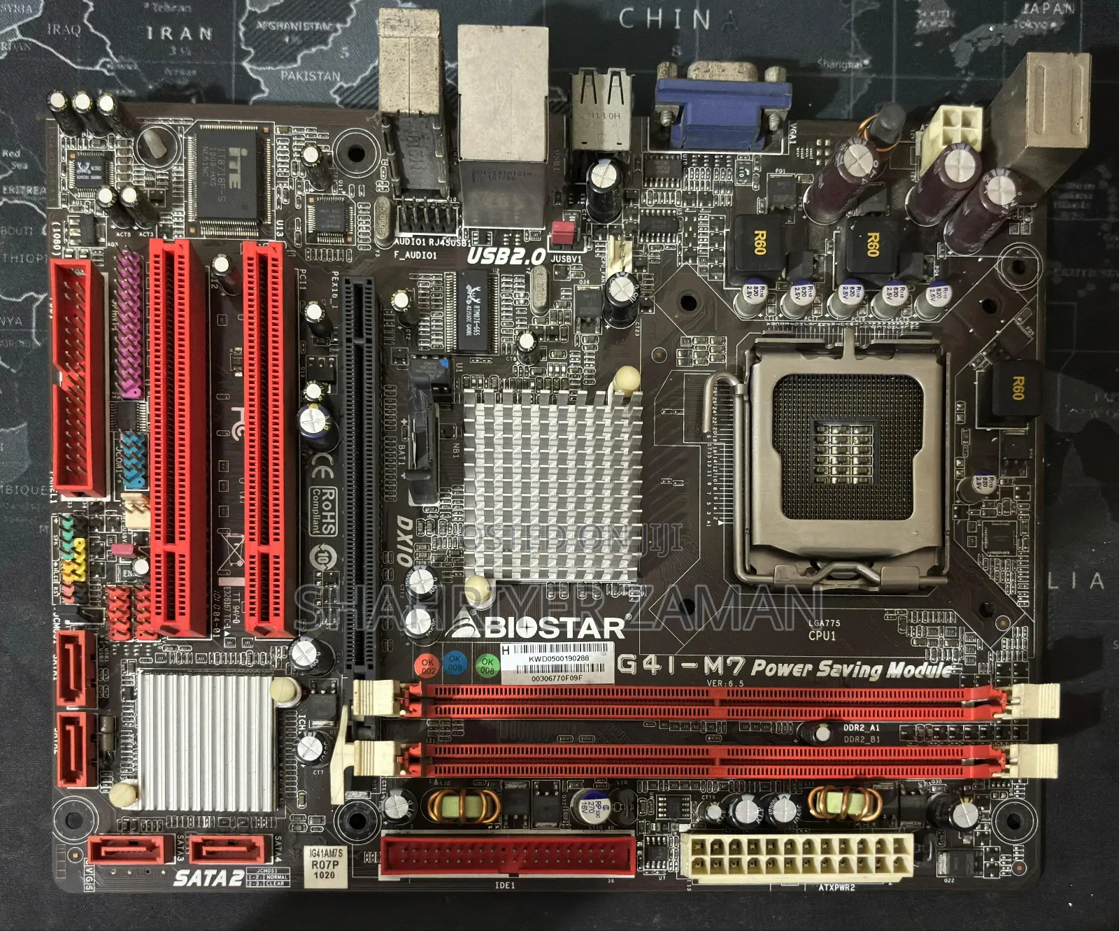 Biostar G41-M7 Motherboard (Lga775, Ddr2) | Vga Cable Included