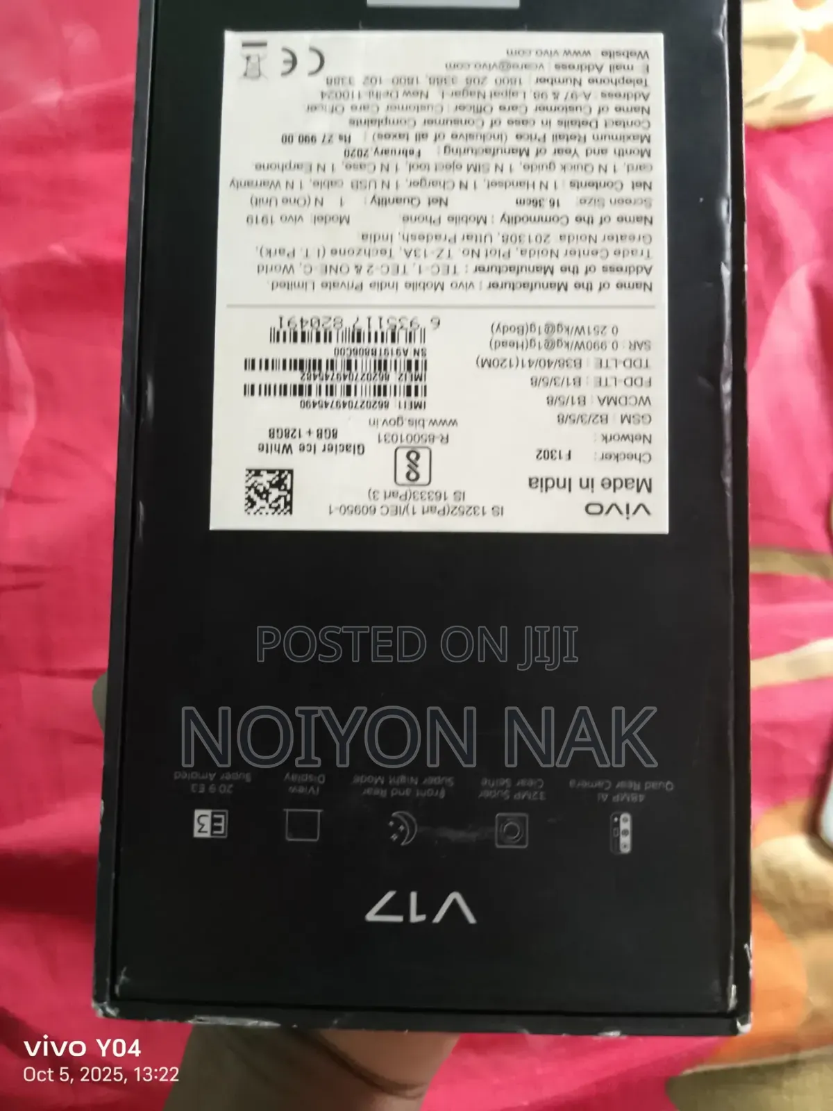 Vivo Y17 128 GB White