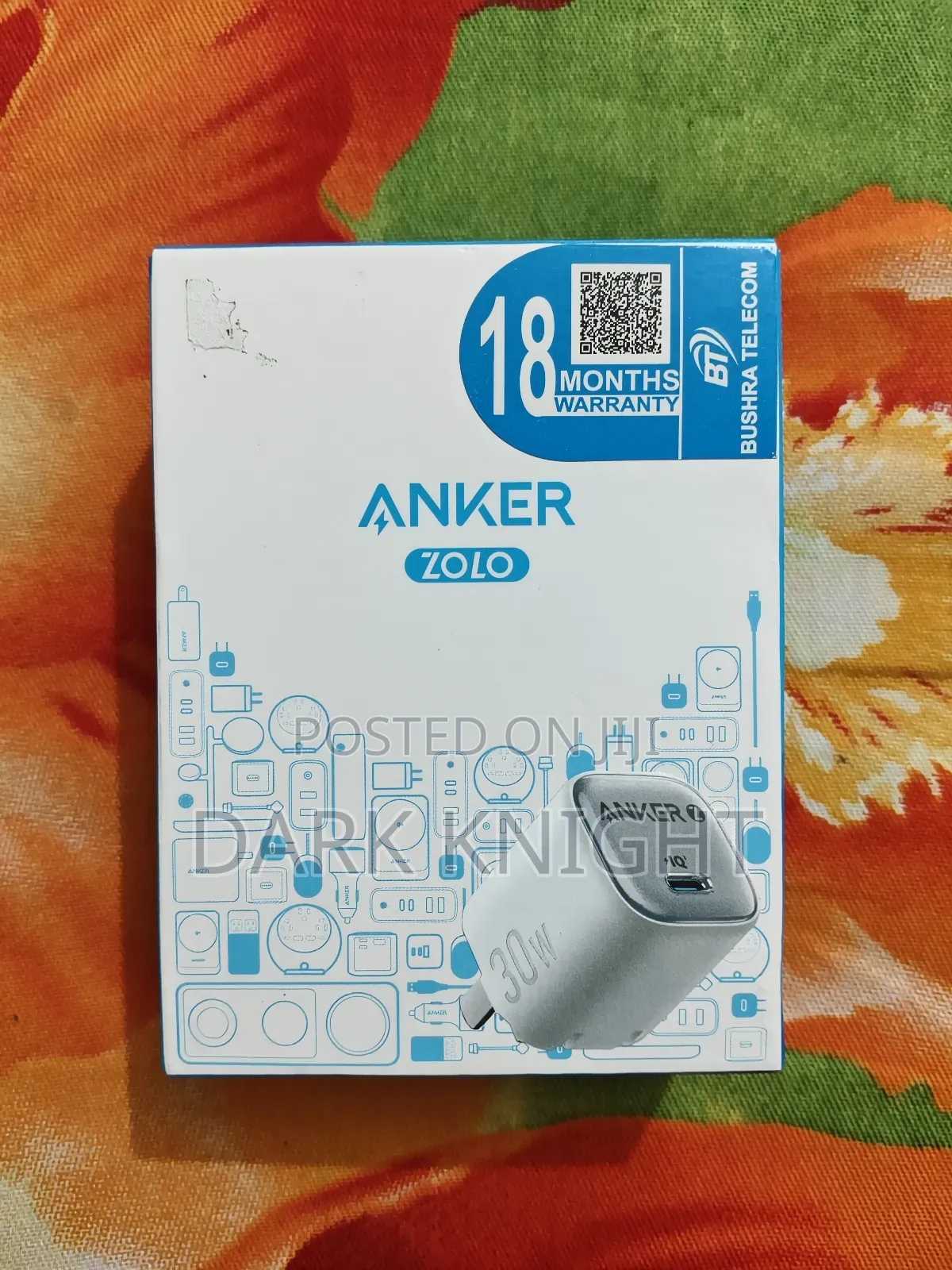 Anker Zolo 30w Fast Charger and Fast Cable Type C to Type C