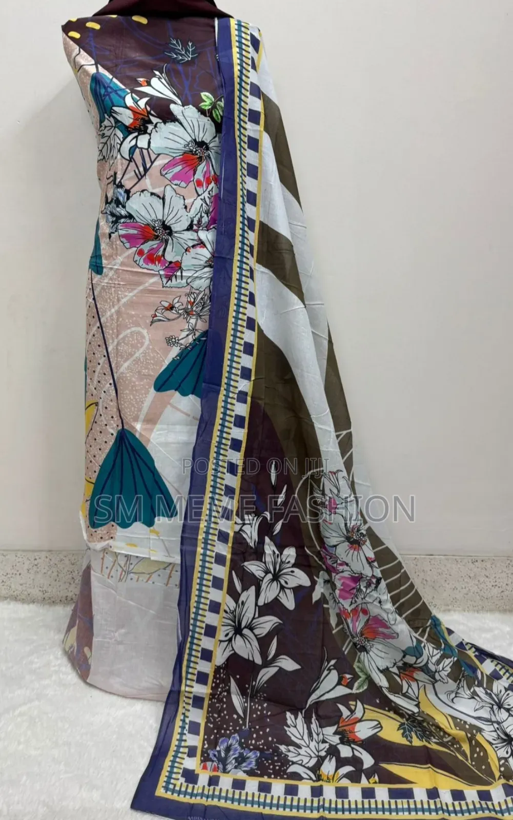 ডিজিটাল প্রিন্ট কটন থ্রি পিস