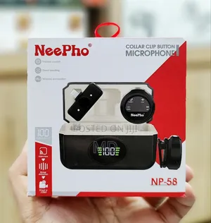 Neepho Np-58 Wireless Collar Clip Button Microphone
