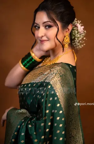 Jori Katan Saree With Blause PCS Pori Moni