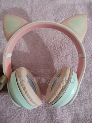 Photo - Premium Wireless Cat Ear Headphones STN-28 – Bluetooth, RGB Light