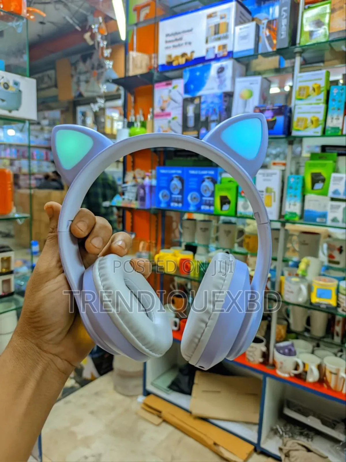 Premium Wireless Cat Ear Headphones STN-28 – Bluetooth, RGB Light