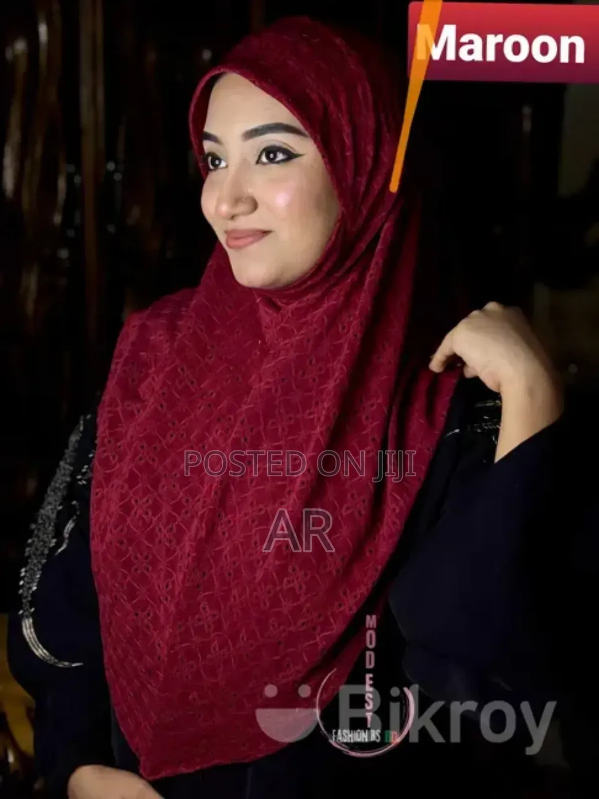 Chiken Cotton Embroidery Hijab