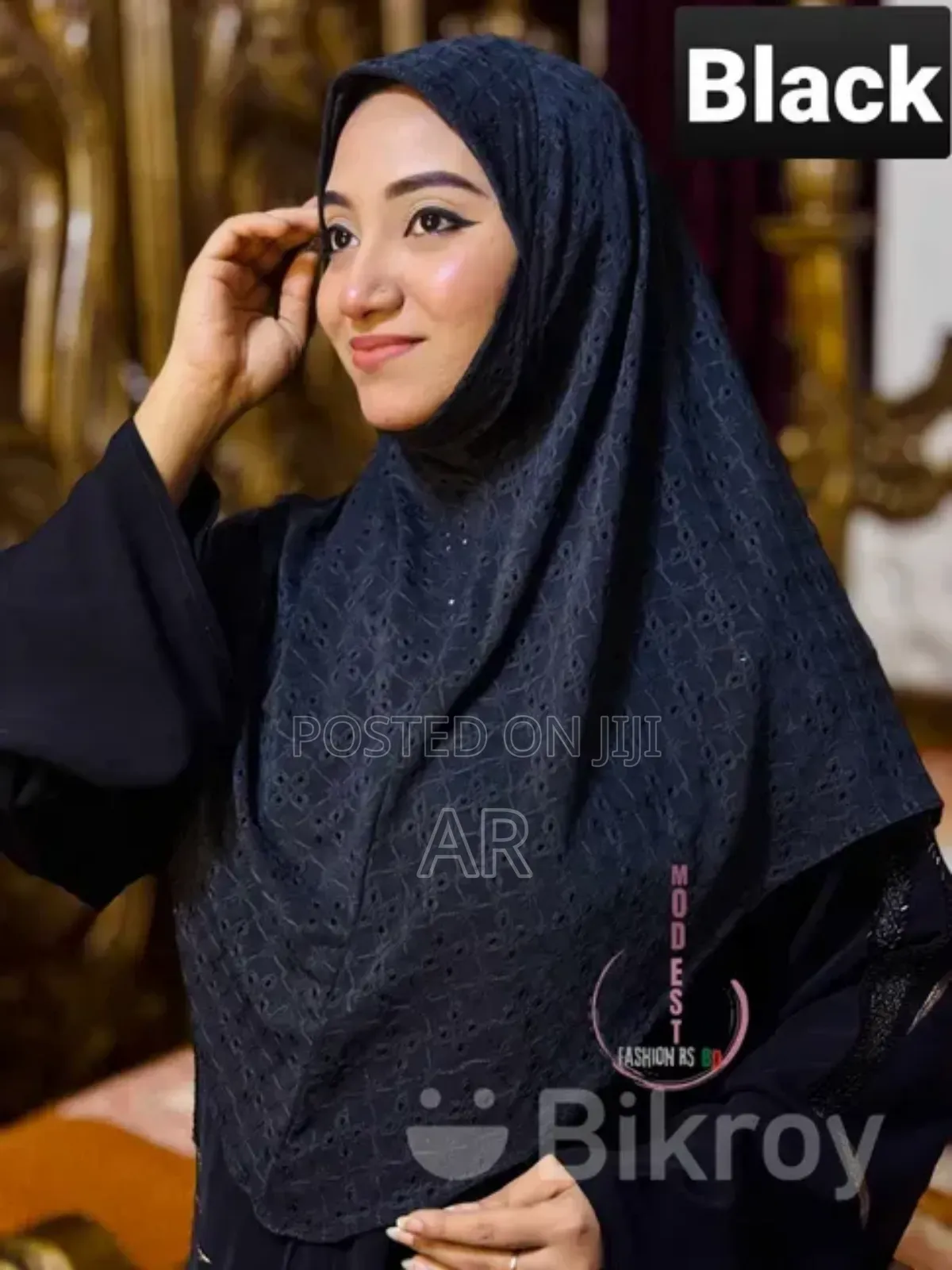 Chiken Cotton Embroidery Hijab