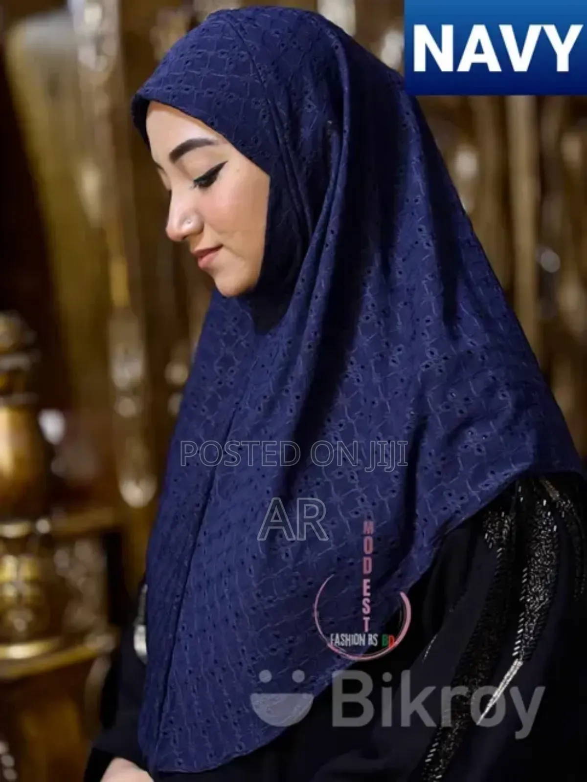 Chiken Cotton Embroidery Hijab