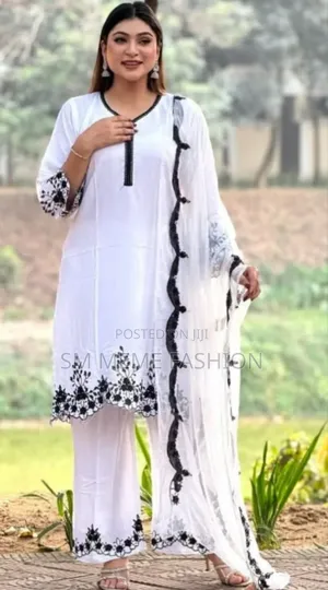 এমব্রয়ডারি কটন থ্রি পিস