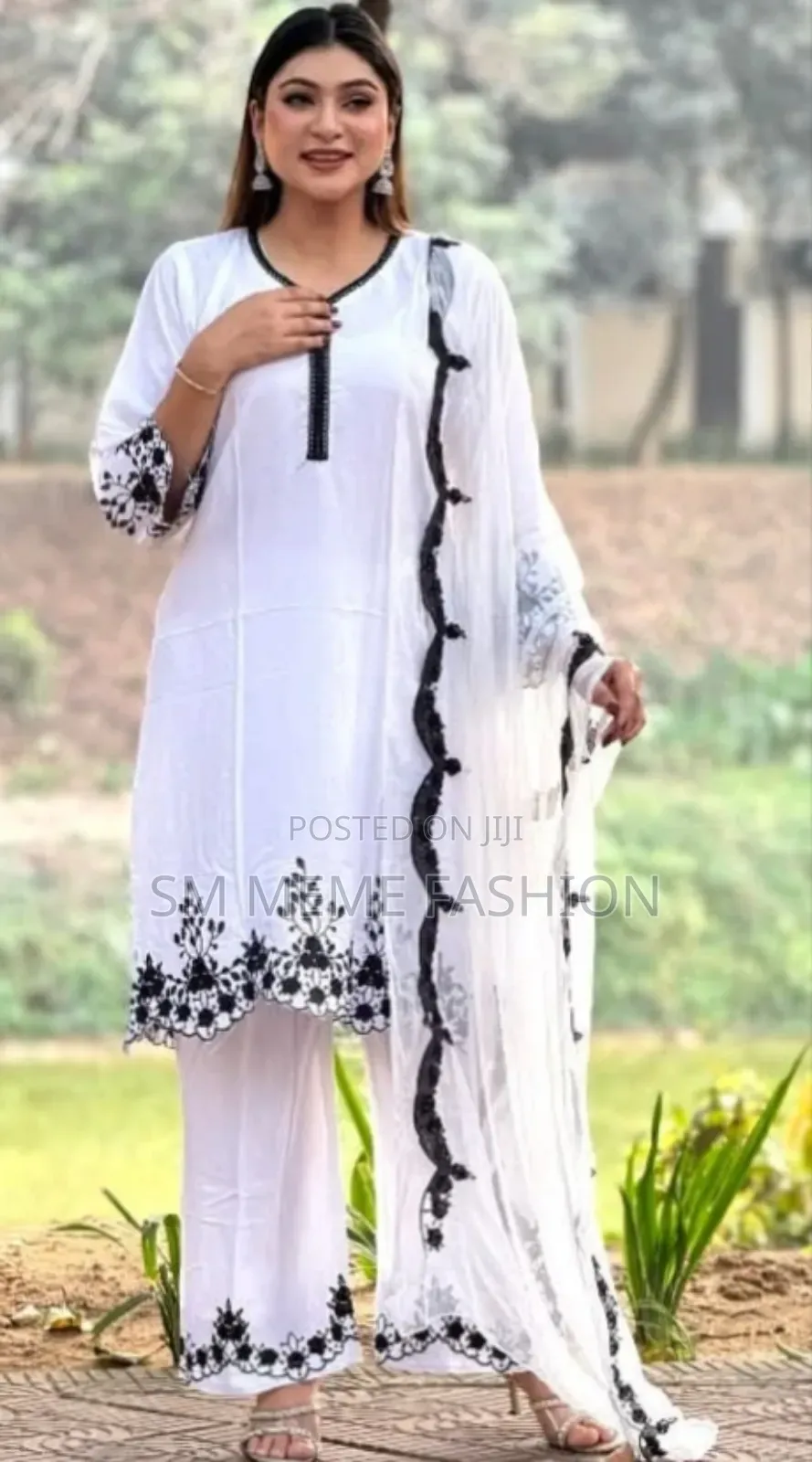 এমব্রয়ডারি কটন থ্রি পিস