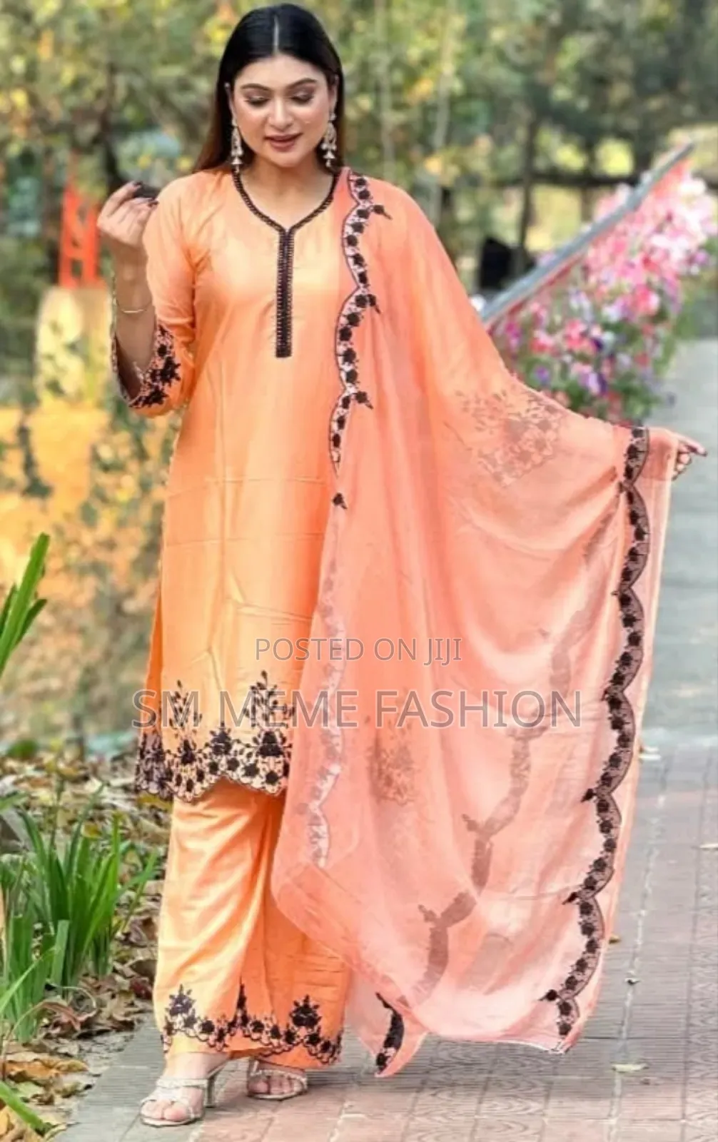 এমব্রয়ডারি কটন থ্রি পিস