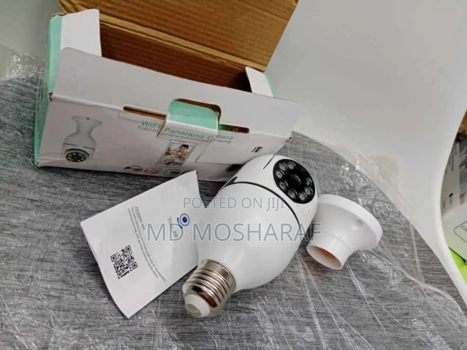 V380 PTZ Wifi Ip Camera Dual Lens Bulb Ip Night Vision Camera