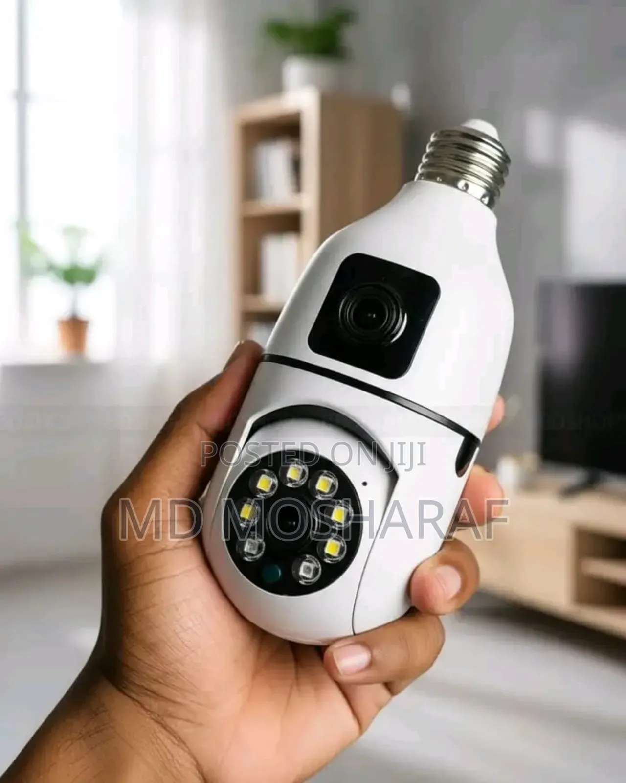 V380 PTZ Wifi Ip Camera Dual Lens Bulb Ip Night Vision Camera