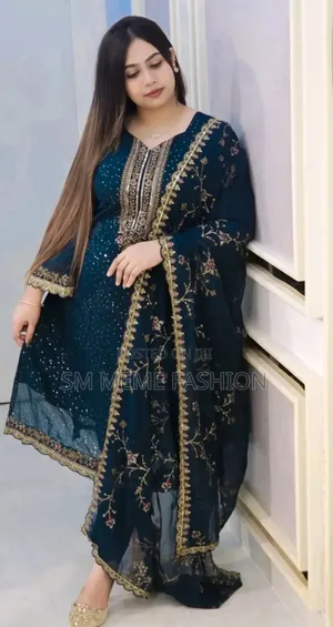 Georgette Embroidered Four-Piece Set