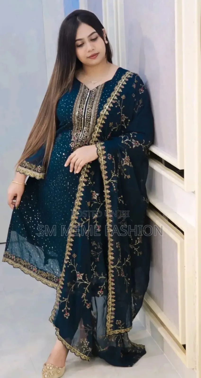 Georgette Embroidered Four-Piece Set