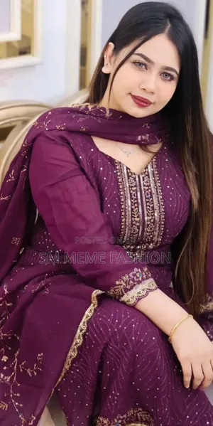 Georgette Embroidered Four-Piece Set