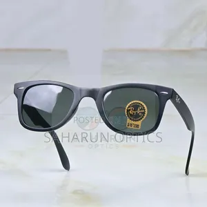 Ray-Ban 2140 Premium Wayfarer Glass Lens Sunglass for Man
