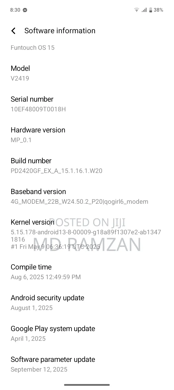 Vivo Y20S 128 GB Blue