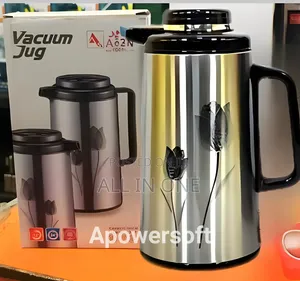 1 Liter Metallic Body Vacuum Push Flask Mixed Color S- 1072