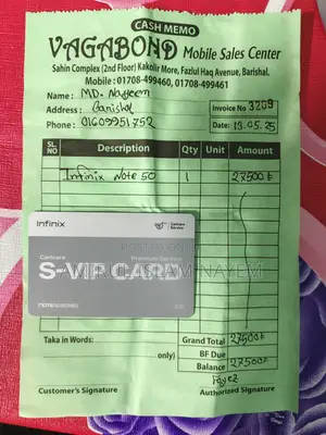 Infinix Note 50 4G 256 GB Black