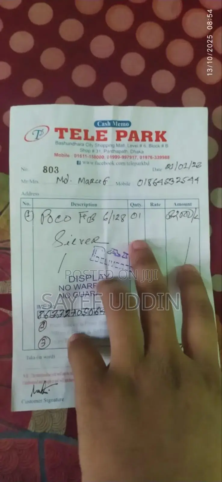 Xiaomi Poco F3 128 GB Silver