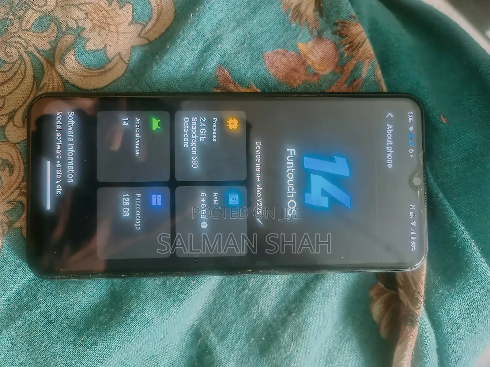 Vivo Y22s 128 GB Blue