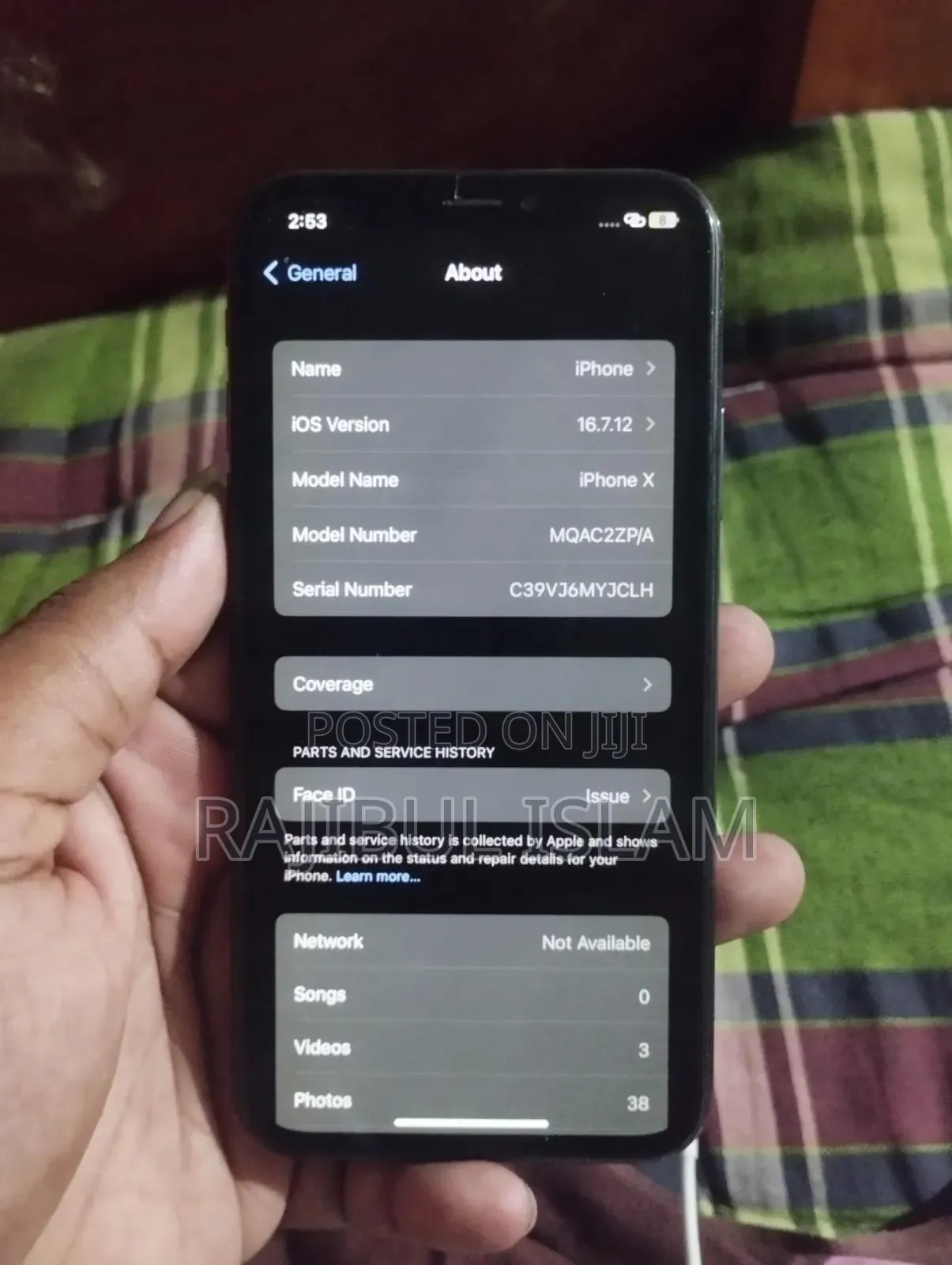 Apple iPhone X 64 GB Black