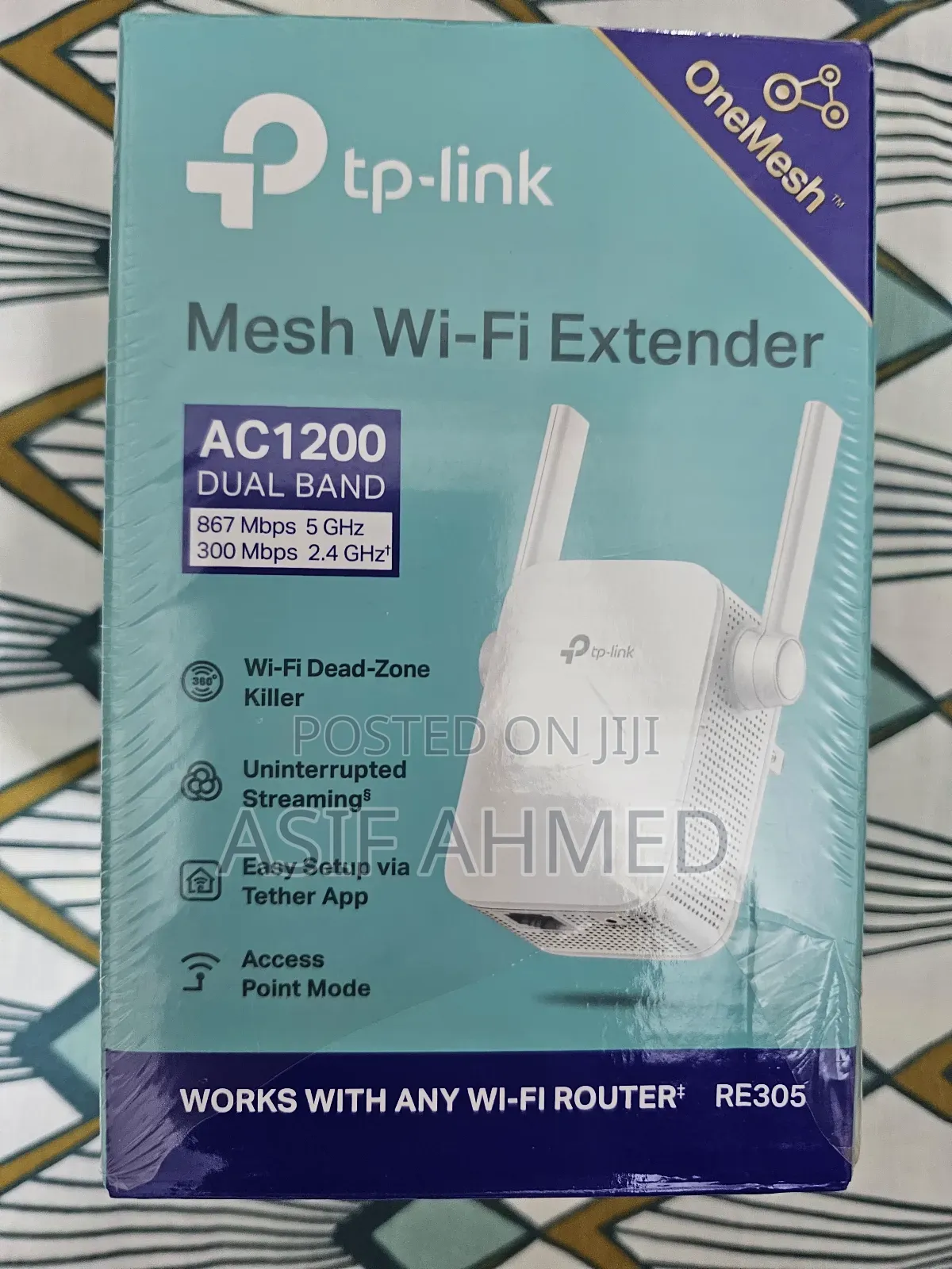 Tp-Link
Mesh Wi-Fi Extender
Ac1200
Dual Band