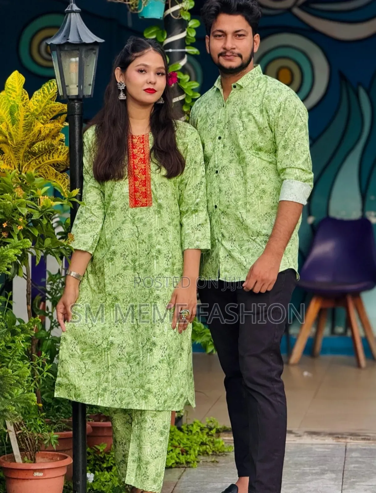 Shirt and Two Piece Couple Dress