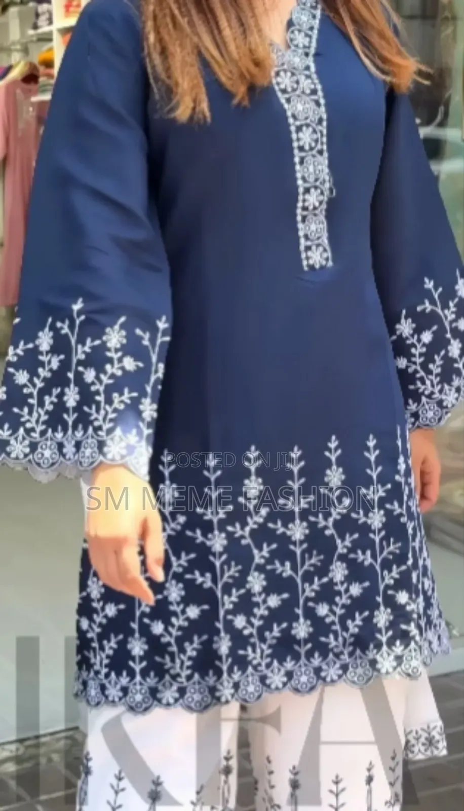 Soft Cotton Embroidery Three Piece