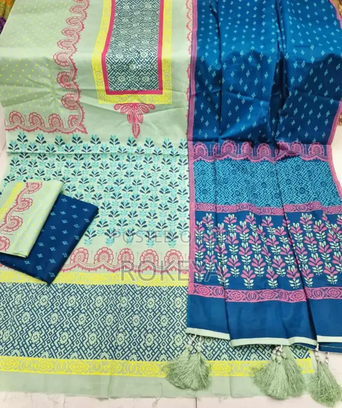 Block Print Three Pieces