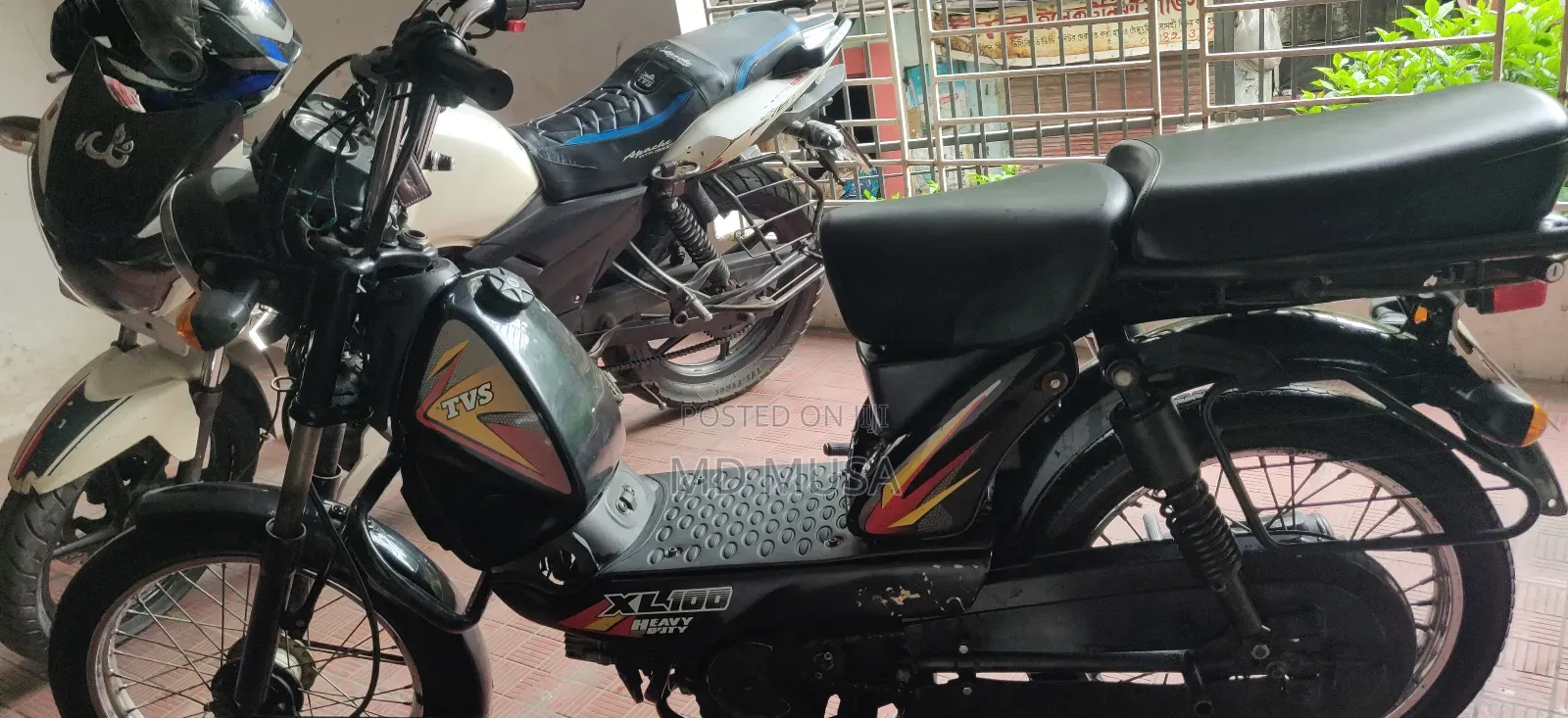 New TVS XL 100 2022 Black