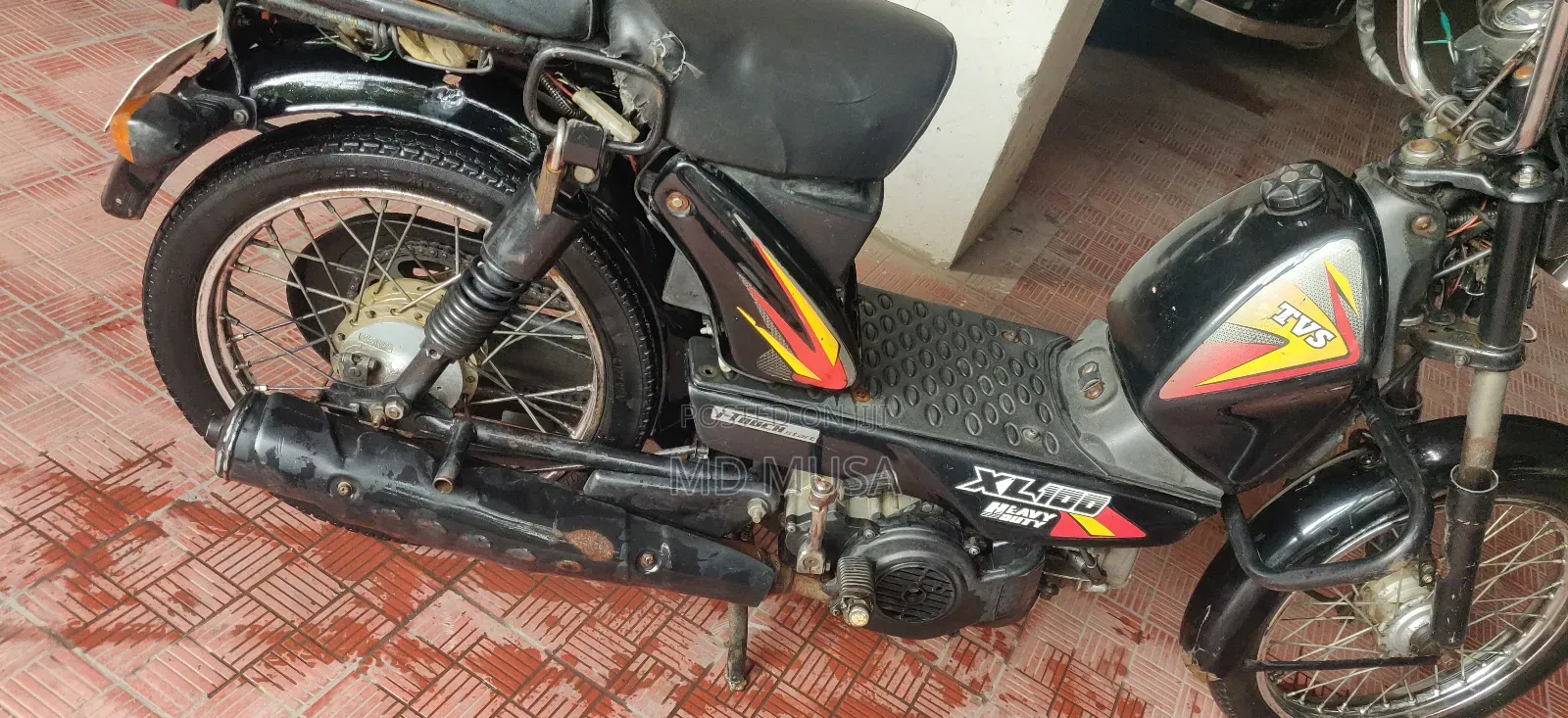 New TVS XL 100 2022 Black