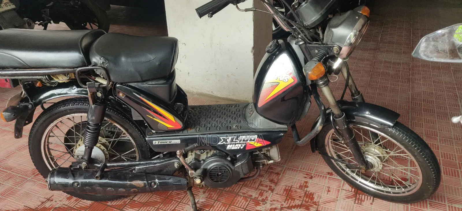 New TVS XL 100 2022 Black