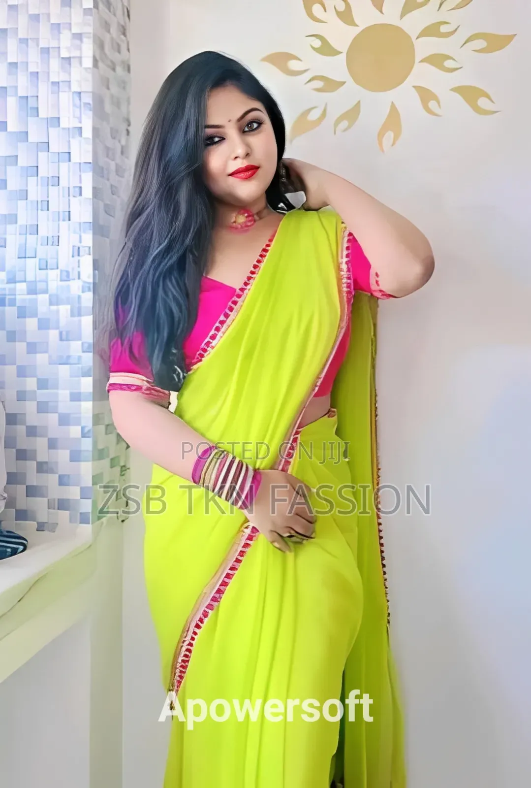 Pure Jorjet With Lais and Tarcel Work Saree, Blouses