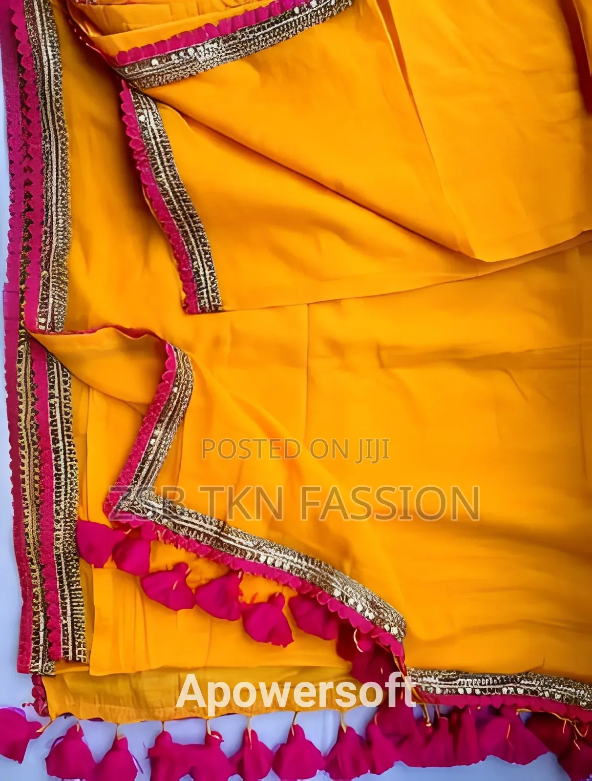 Pure Jorjet With Lais and Tarcel Work Saree, Blouses