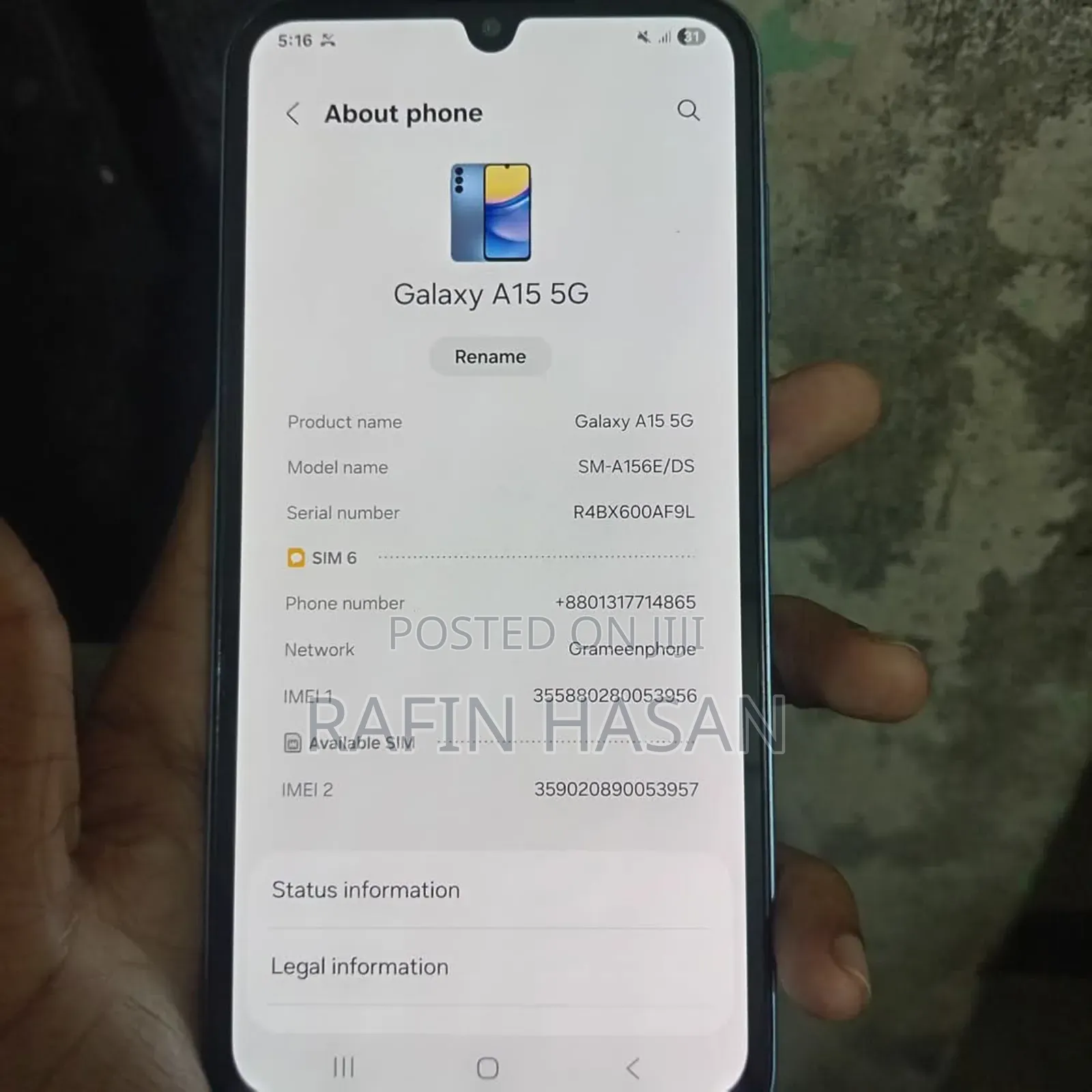 Samsung Galaxy A15 5G 256 GB Bronze