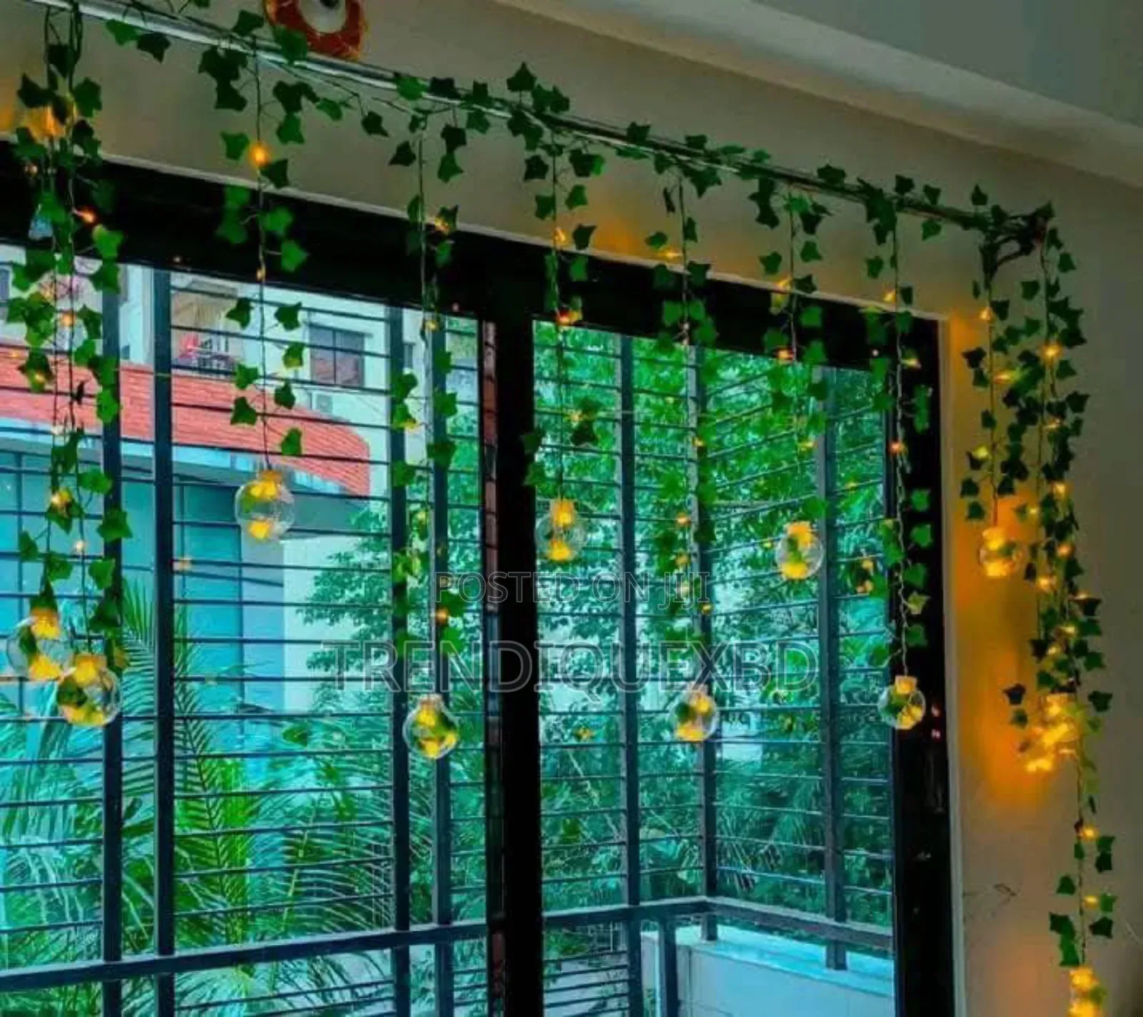 Wish Ball Leaf Curtain Light – 15ft Decorative Led Set With 12 Crystal