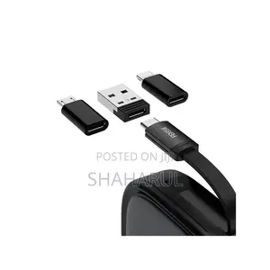 Recci Rs36t Multifunction (5-in-1 ) Pd65w Fast Charging Data Cable Set