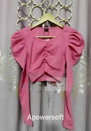 Crop Top Blouse Full Sleeve Half Body