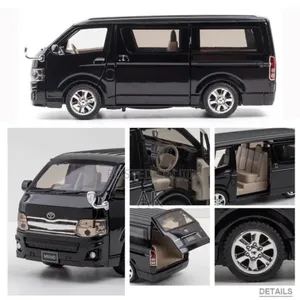 Toyota Hiace Van Alloy Metal Model Car Sound Light Toys