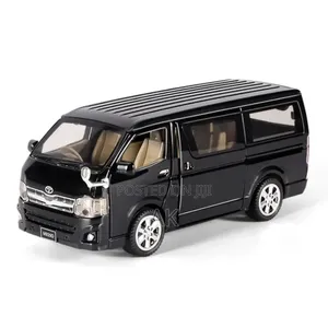 Toyota Hiace Van Alloy Metal Model Car Sound Light Toys