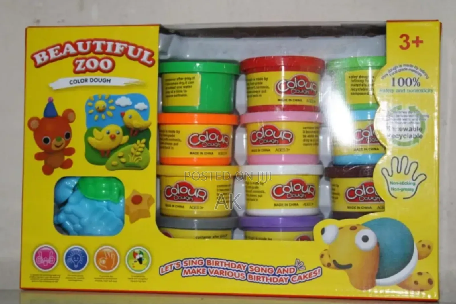 12 PCS Clay Dough Multicolor Play Dough for Kids Fun With Dise