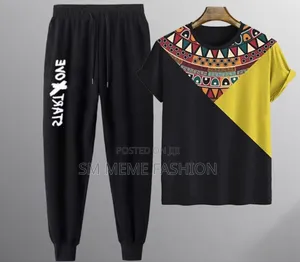 Cotton T-Shirt and Trouser Set